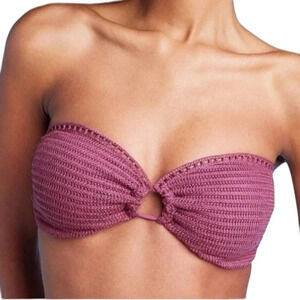 Women's Crochet Bandeau Bikini Top | Shade & Shore | 36DD